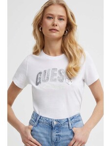 Guess t-shirt in cotone donna colore bianco W4GI31 I3Z14