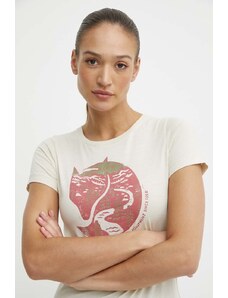 Fjallraven t-shirt in cotone Arctic Fox T-shirt donna colore beige F89849