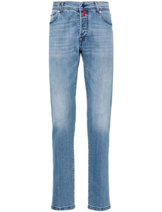 Kiton Jeans denim chiaro elasticizzato