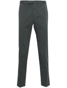 PT Torino Pantalone grigio in cotone slim-cut