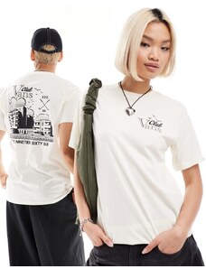 Vans - Club Vee Pack - T-shirt bianco sporco con stampa