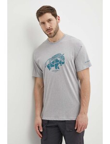 Columbia t-shirt in cotone Rockaway River colore grigio 2036401