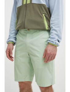 Columbia pantaloncini in cotone Washed Out colore verde 1491953 1491953