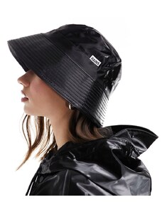 Rains - Cappello da pescatore impermeabile nero lucido - In esclusiva per ASOS