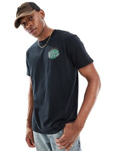Hollister - T-shirt comoda nera con stampa sul retro-Nero