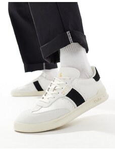 Polo Ralph Lauren - Heritage Aera - Sneakers in pelle bianca-Bianco