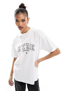 The Couture Club - T-shirt bianca stile college-Bianco