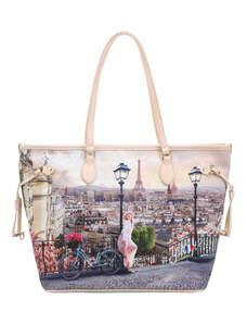 YNot borsa shopping stampa Parigi Promenade YES319S4