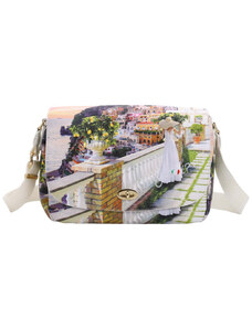 YNot borsa flap bag stampa Romantic Coast YES631S4