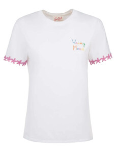 Mc2 Saint Barth T-Shirt Emilie in Cotone con Ricamo "Vacay Mood"