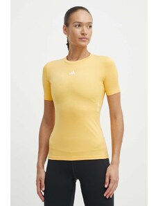 adidas Performance maglietta da allenamento Techfit colore giallo IT6727