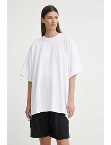 MMC STUDIO t-shirt donna colore bianco OVERSIZESUMMER.DRESS