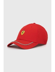 Puma berretto da baseball Ferrari colore rosso con applicazione 025200