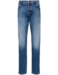 Kiton Jeans denim blu elasticizzato
