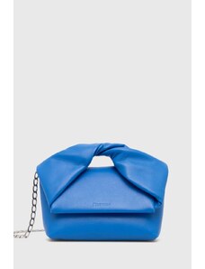 JW Anderson borsa a mano in pelle Midi Twister Bag colore blu HB0595.LA0315.830
