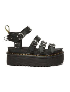 Dr. Martens sandali in pelle Blaire Quad Hardware donna colore nero DM31533001