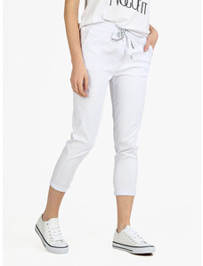 Solada Pantaloni Da Donna Con Coulisse Casual Bianco Taglia 3xl