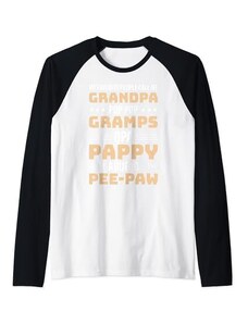 Favorite People Call Me Gramps Pappy Abuelo Gift Le mie persone preferite mi chiamano nonno pop pop nonno nonno Opa Pappy Maglia con Maniche Raglan