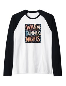 Warm Summer Nights Outfit Colorato caldo Summer Nights Costume per ragazzi e ragazze Maglia con Maniche Raglan