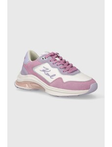Karl Lagerfeld sneakers in camoscio LUX FINESSE colore violetto KL63114