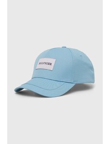 Tommy Hilfiger berretto da baseball colore blu con applicazione AM0AM12162
