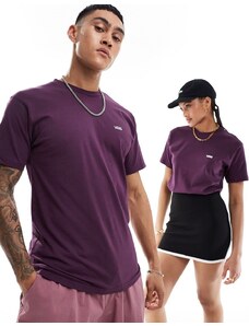 Vans - T-shirt con logo sul petto a sinistra viola