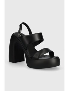 Karl Lagerfeld sandali in pelle ASTRAGON HI colore nero KL33724