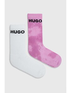 HUGO calzini pacco da 2 uomo colore rosa
