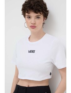 Vans t-shirt in cotone donna colore bianco