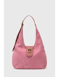 Pinko borsa in pelle scamosciata colore rosa 103275 A0YG