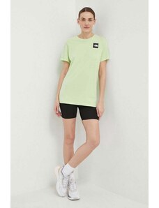 The North Face t-shirt in cotone donna colore verde NF0A87NEO0F1