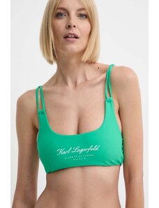 Karl Lagerfeld top bikini colore verde