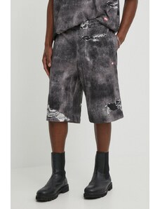 Diesel pantaloncini in cotone P-STON-SHORT colore grigio A13034.0DQAQ