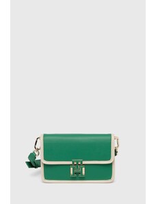 Tommy Hilfiger borsa a mano in pelle colore verde AW0AW16202