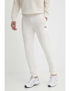 Puma pantaloni da jogging in cotone BETTER ESSENTIALS colore beige con applicazione 675980
