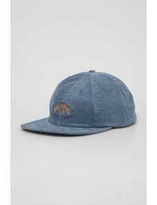 Billabong cappello con visiera in velluto a coste colore blu con applicazione EBYHA00127