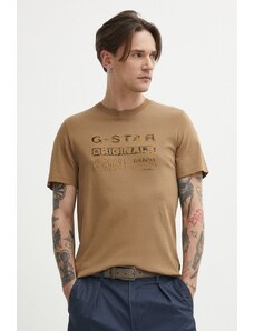 G-Star Raw t-shirt in cotone uomo colore beige