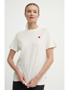 Fjallraven t-shirt Hemp Blend T-shirt donna colore beige F14600163