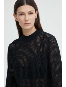 Marc O'Polo maglione con aggiunta di lino colore nero 403501060385