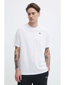 New Era t-shirt in cotone uomo colore bianco con applicazione