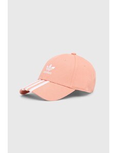 adidas Originals berretto da baseball in cotone colore arancione con applicazione IS4626