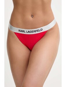 Karl Lagerfeld slip da bikini colore rosso