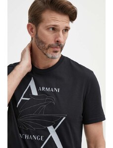 Armani Exchange t-shirt in cotone colore nero