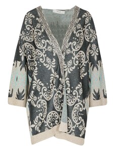 Akep - Kimono in maglia - 430313 - Verde/Oro