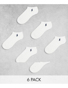 Polo Ralph Lauren - Confezione da 6 paia di fantasmini bianchi-Bianco