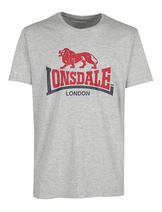 Lonsdale T-shirt Uomo In Cotone Con Stampa Manica Corta Grigio Taglia Xl