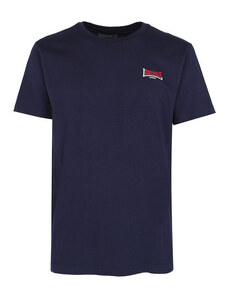 Lonsdale T-shirt Girocollo Da Uomo In Cotone Manica Corta Blu Taglia M