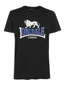 Lonsdale T-shirt Uomo In Cotone Con Stampa Manica Corta Nero Taglia L