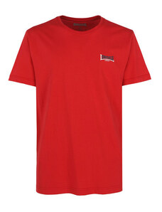 Lonsdale T-shirt Girocollo Da Uomo In Cotone Manica Corta Rosso Taglia M