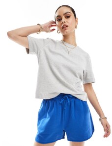 Selected Femme - T-shirt oversize grigio mélange